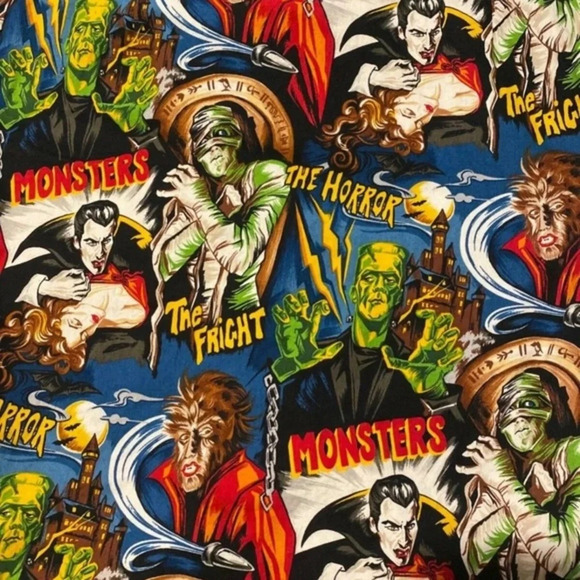 Classic Horror Monsters Pencil Skirt, Pinup, Small - Picture 7 of 8